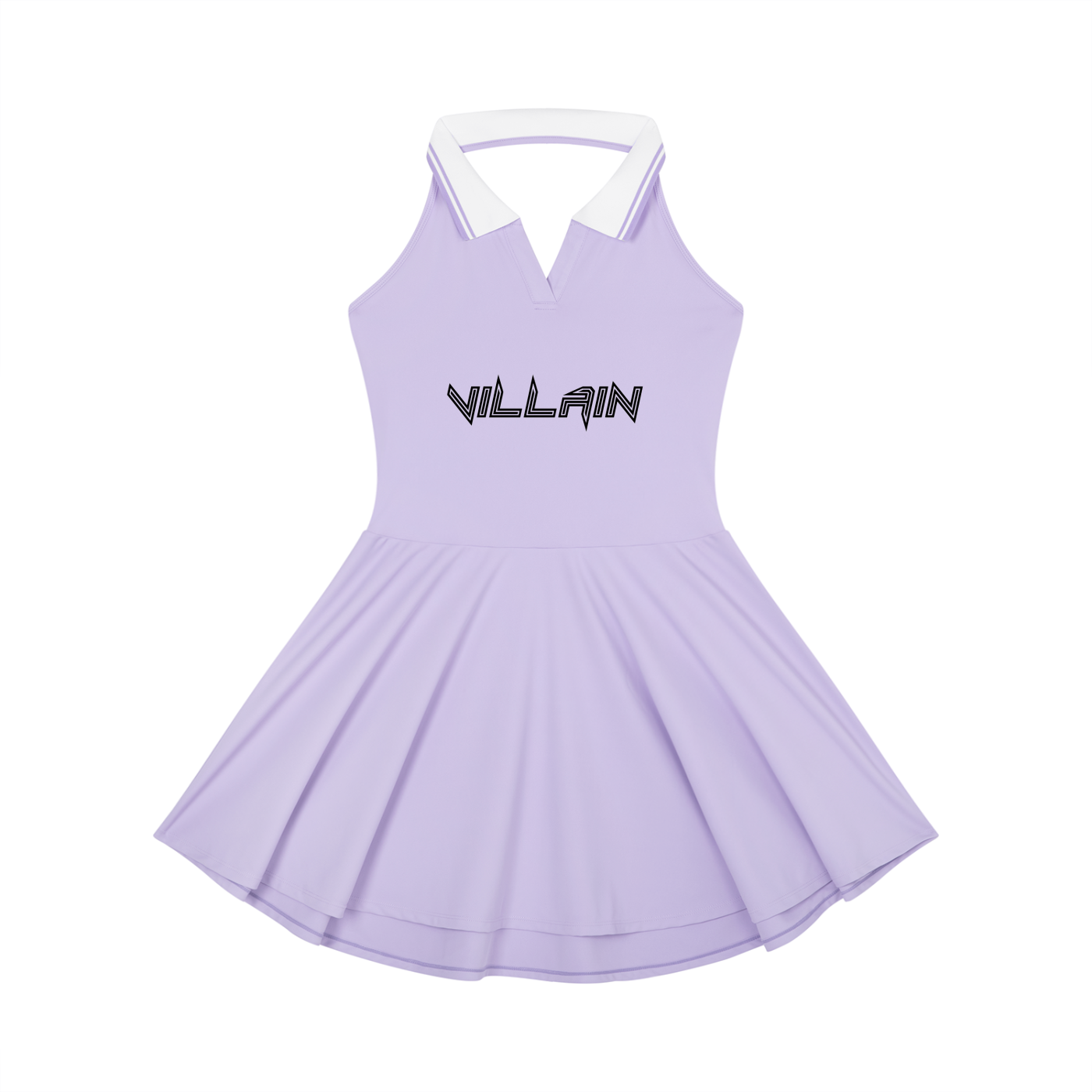 Women's Collared Halter A-Line Tennis Dress