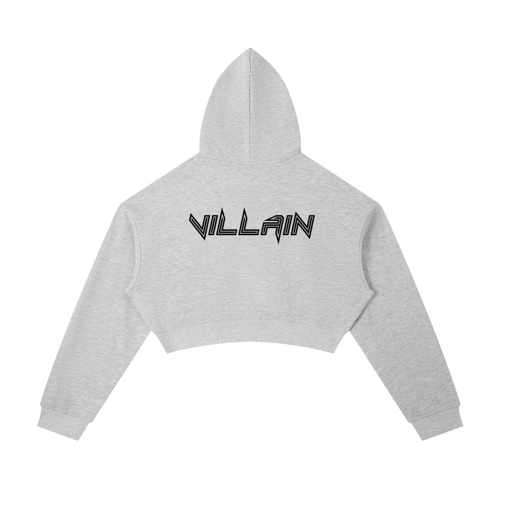 Villain Cropped Zip-Up Hoodie