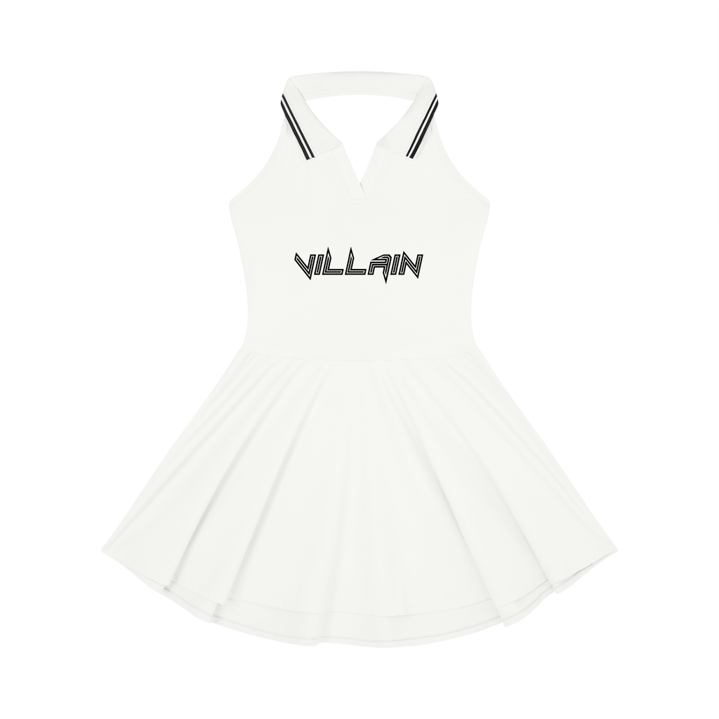 Women's Collared Halter A-Line Tennis Dress
