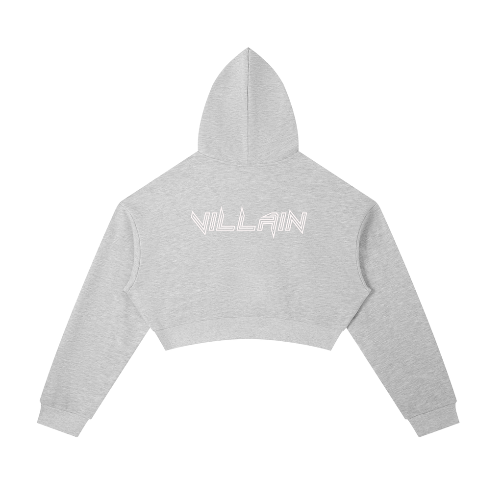 Villain Cropped Zip-Up Hoodie