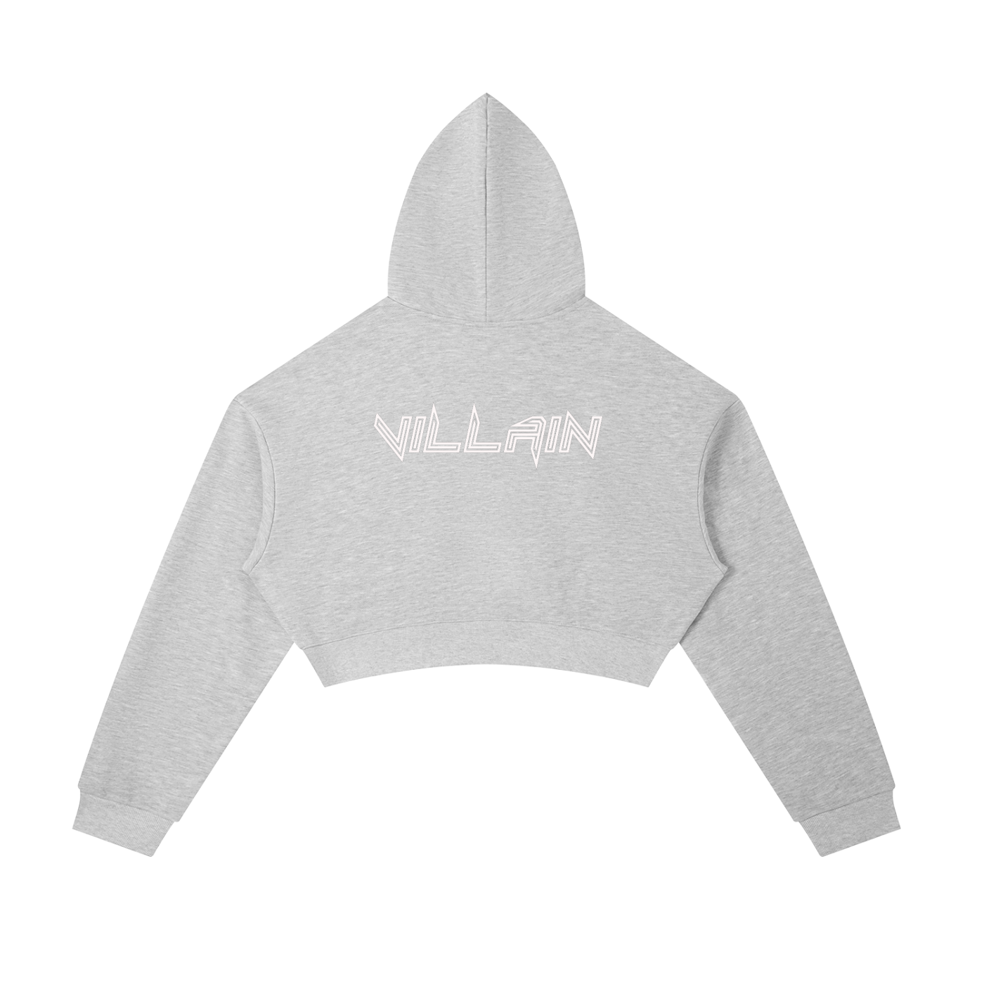 Villain Cropped Zip-Up Hoodie
