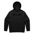 Black on black relaxed hoodie