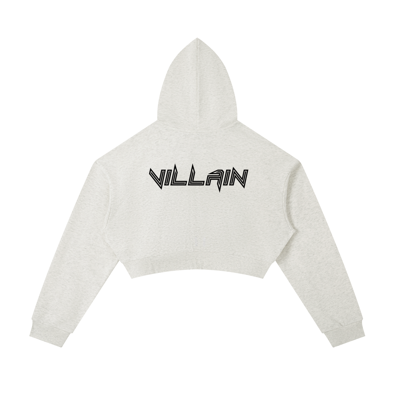 Villain Cropped Zip-Up Hoodie