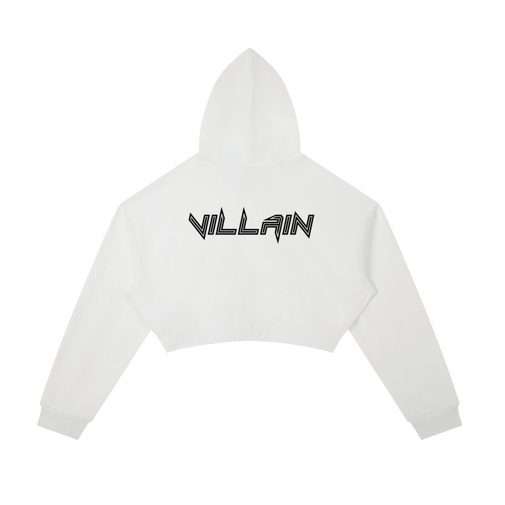 Villain Cropped Zip-Up Hoodie