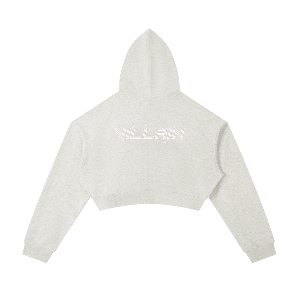 Villain Cropped Zip-Up Hoodie