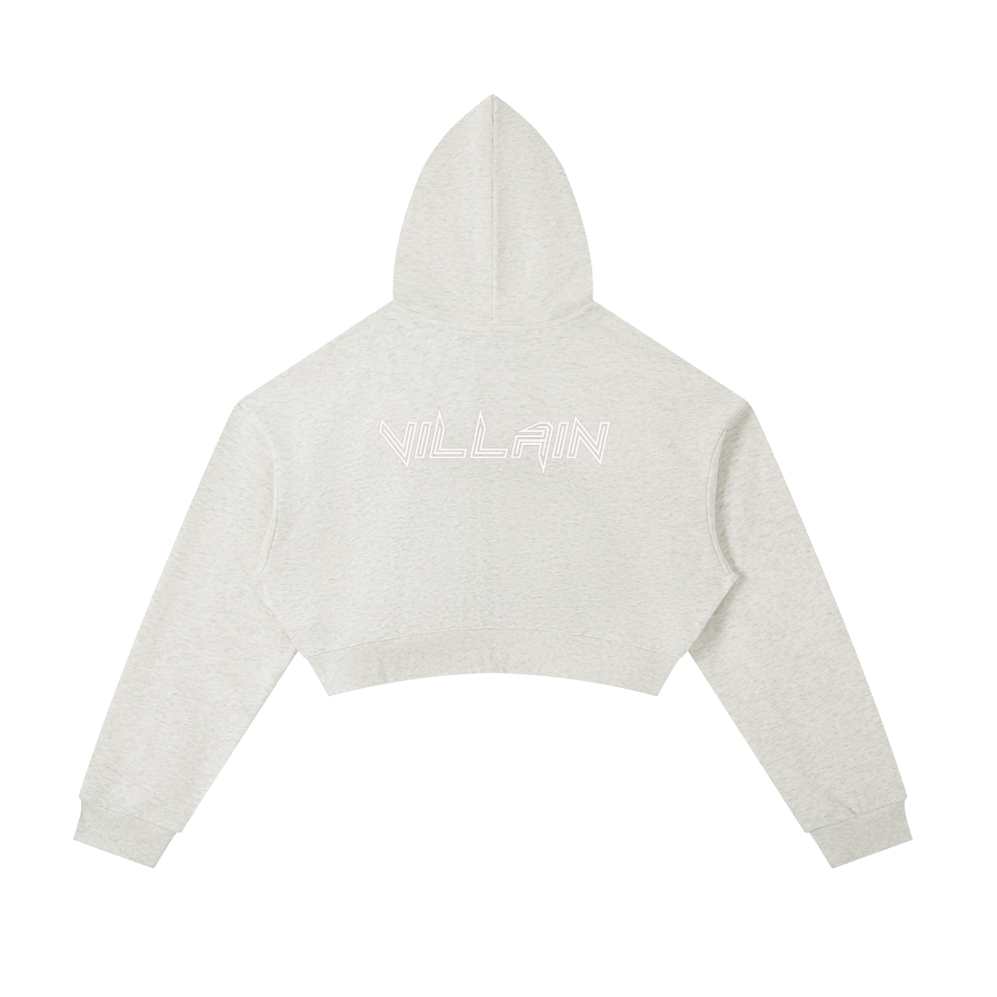 Villain Cropped Zip-Up Hoodie