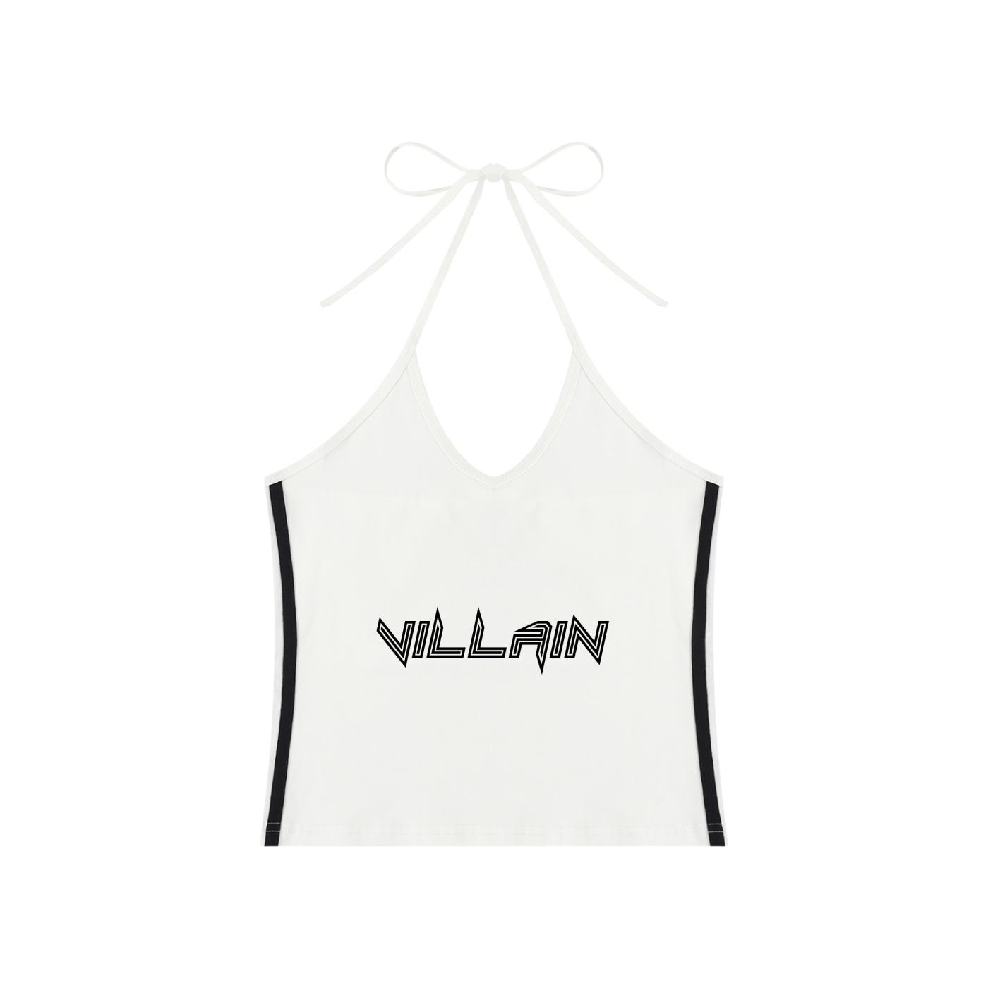 Women's Color Block Halter Crop Tank Top