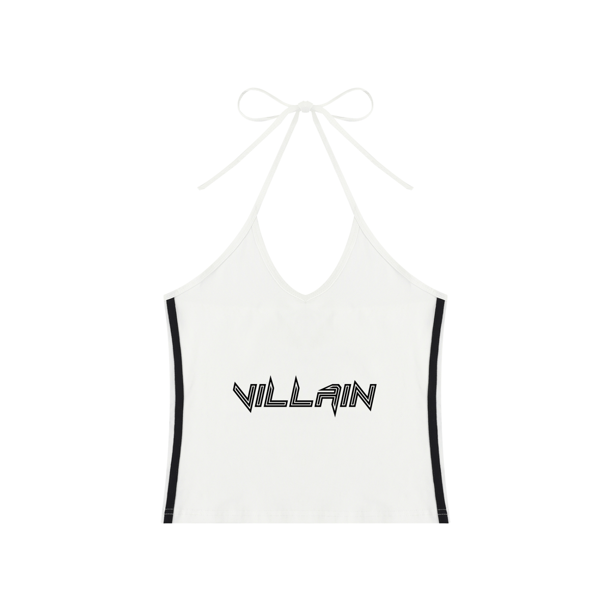 Women's Color Block Halter Crop Tank Top