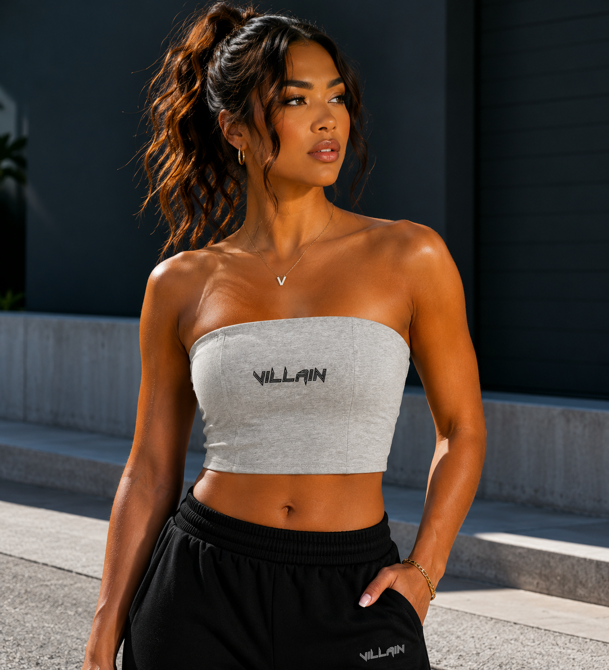 Women's  Cropped Tube Top