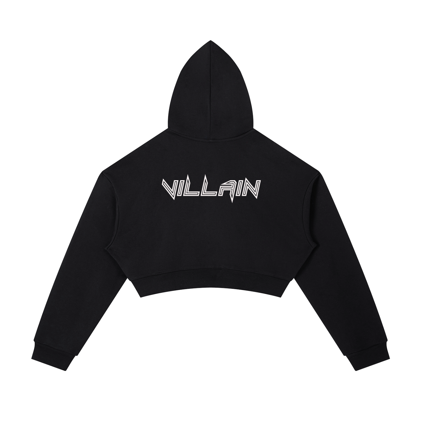 Villain Cropped Zip-Up Hoodie