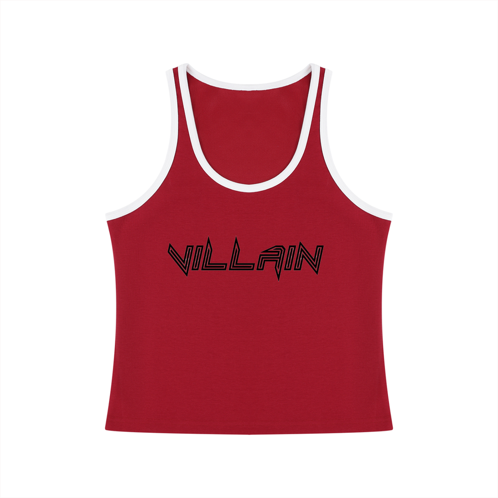 Women's Color Block Cropped Tank Top