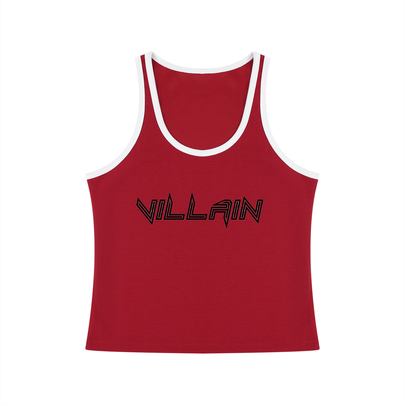 Women's Color Block Cropped Tank Top